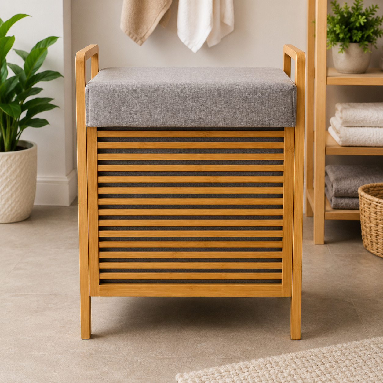 BAMBOO LAUNDRY HAMPER