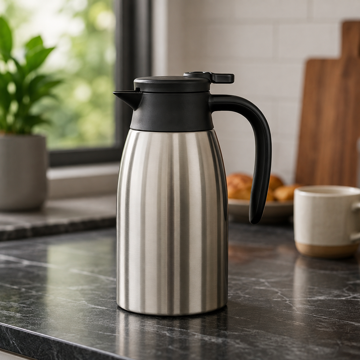 PENGUIN PREMIUM STAINLESS STEEL VACUUM COFFEE POT