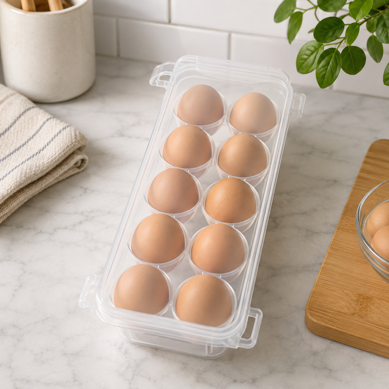 10 GRID EGG STORAGE CONTAINER