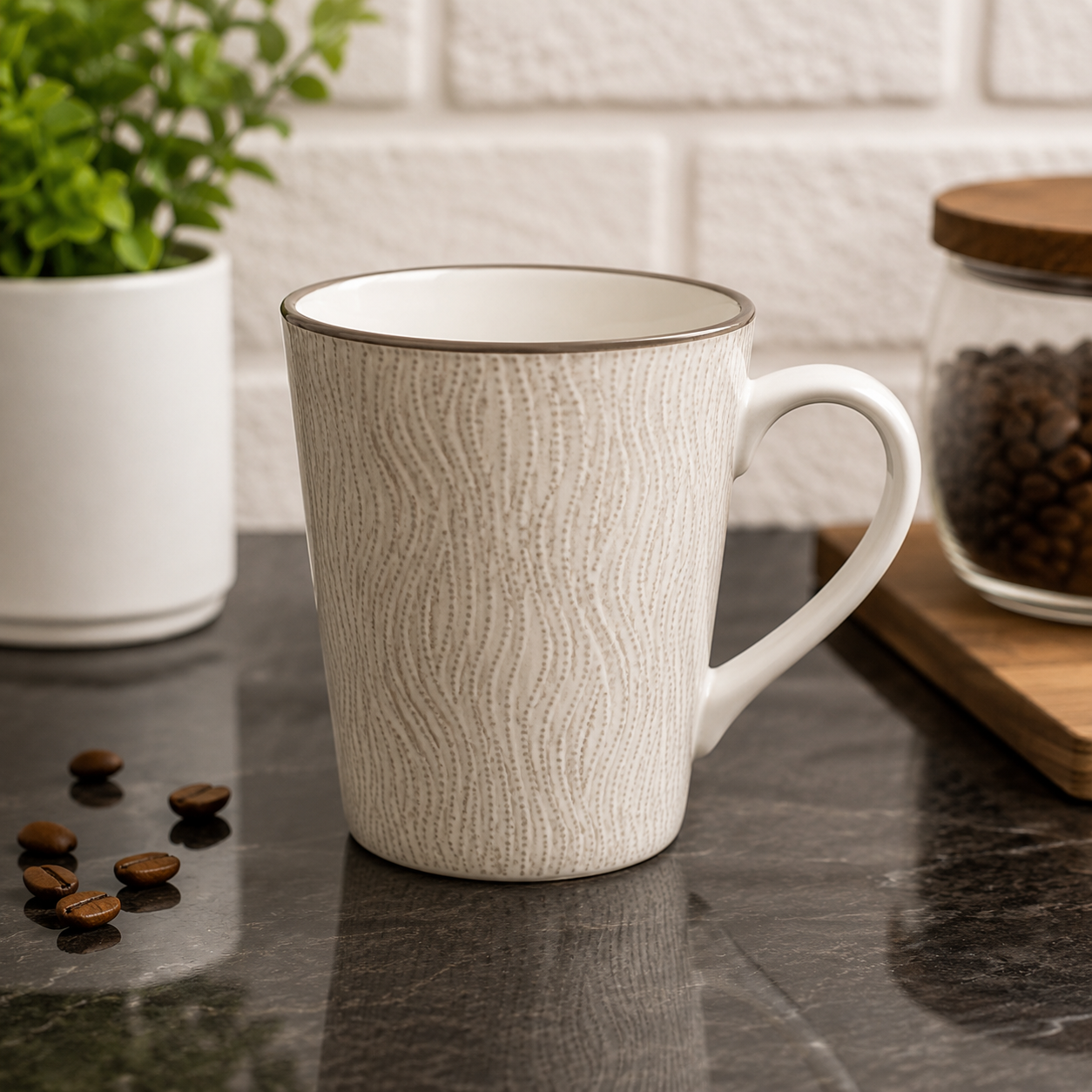 4 PACK CERAMIC MUG SET