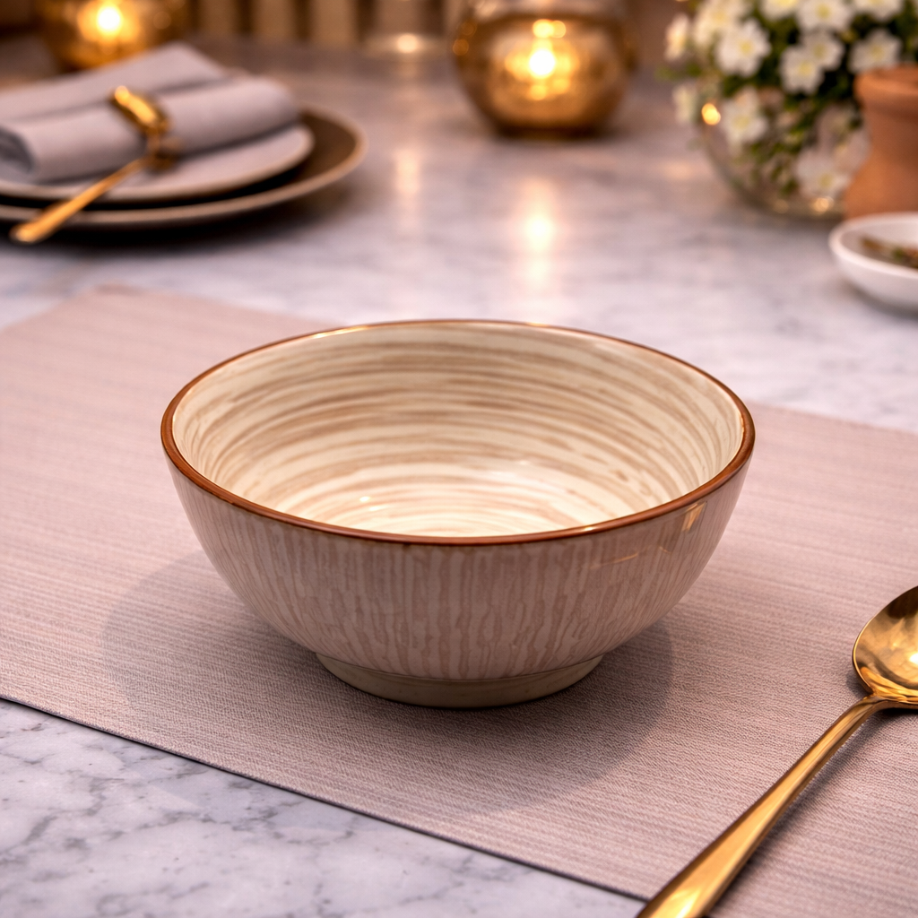 DANNY HOME RUSTIC CERAMIC SERVING BOWL 11CM -45ZKW