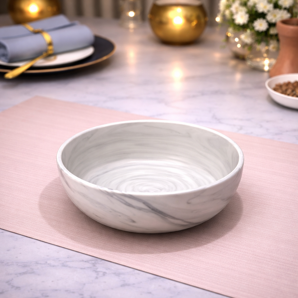 DANNY HOME MARBLE SWIRL CERAMIC BOWL 11.5CM -45DLW-3012