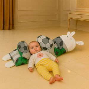 HAPPIMUMS KIDS PILLOW WITH BABY SUPPORT - SOCCER