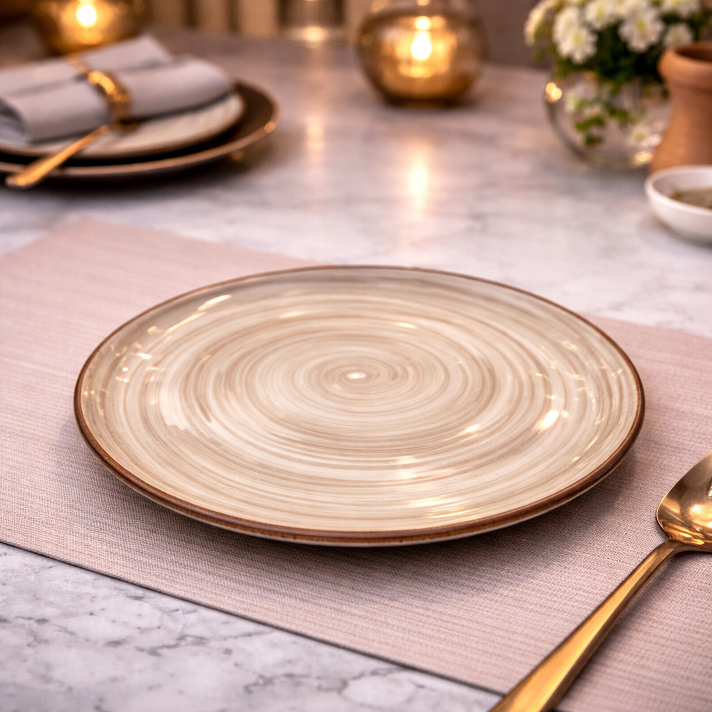 DANNY HOME ROUND CERAMIC DINNER PLATE 27CM -105P