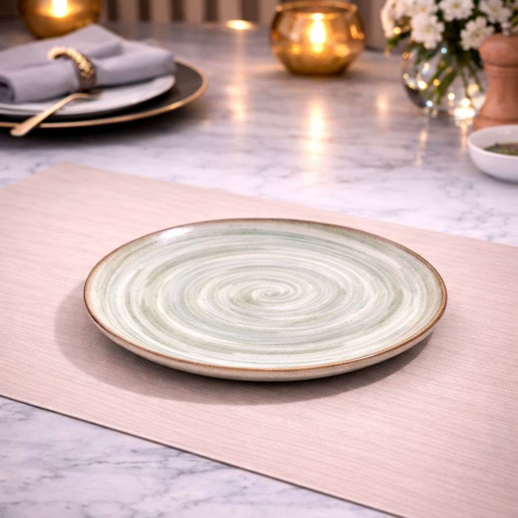 DANNY HOME SPIRAL CERAMIC DINNER PLATE 19CM -75P 2018