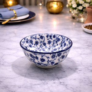 DANNY HOME BLUE CHINTZ BOWL - 7.5 INCHES