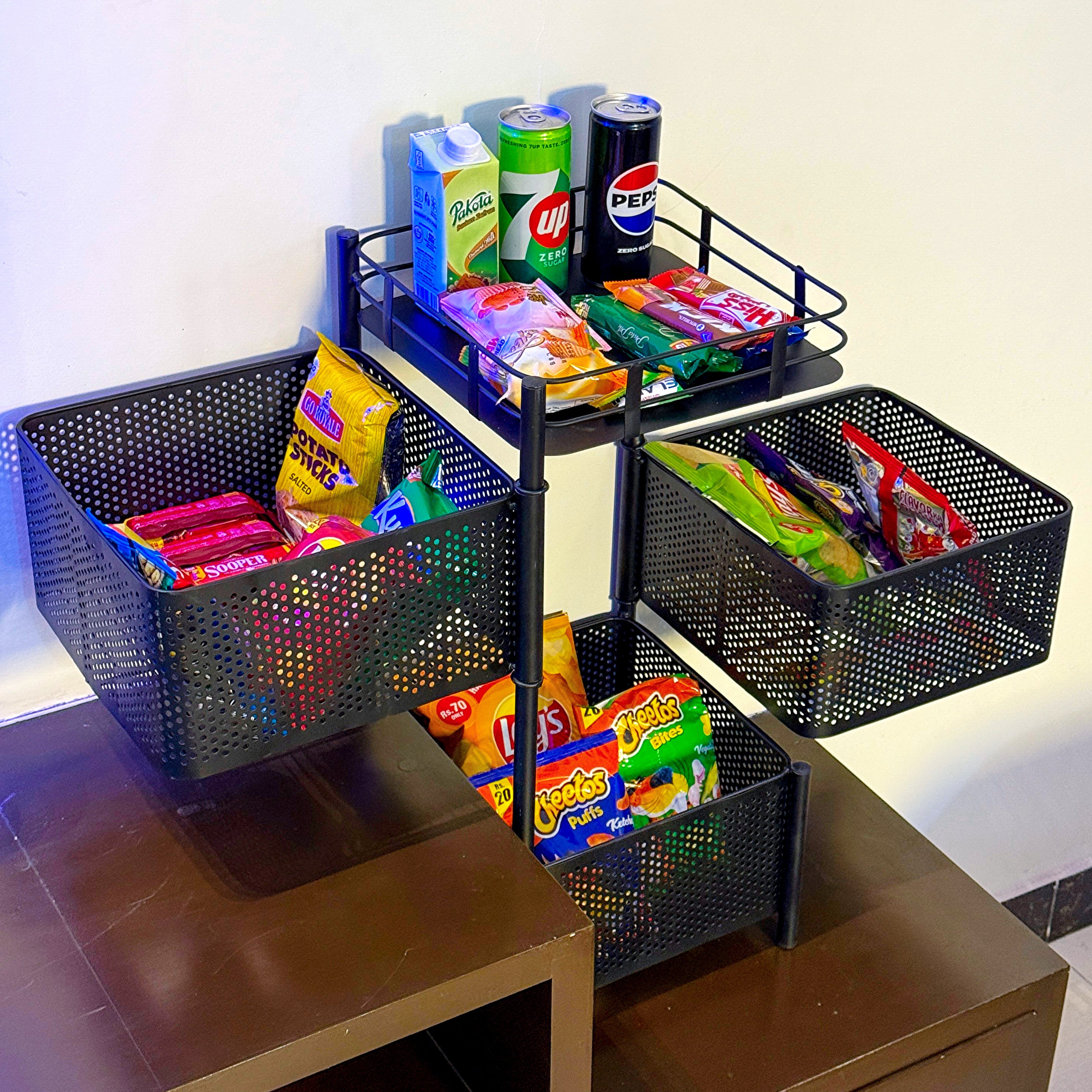 Counter Top Vegetable Metal Trolley By MATRIX