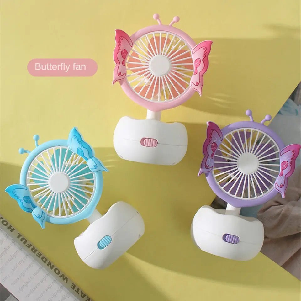 MINI BUTTERFLY KIDS USB FAN WITH WATER SUPPLY