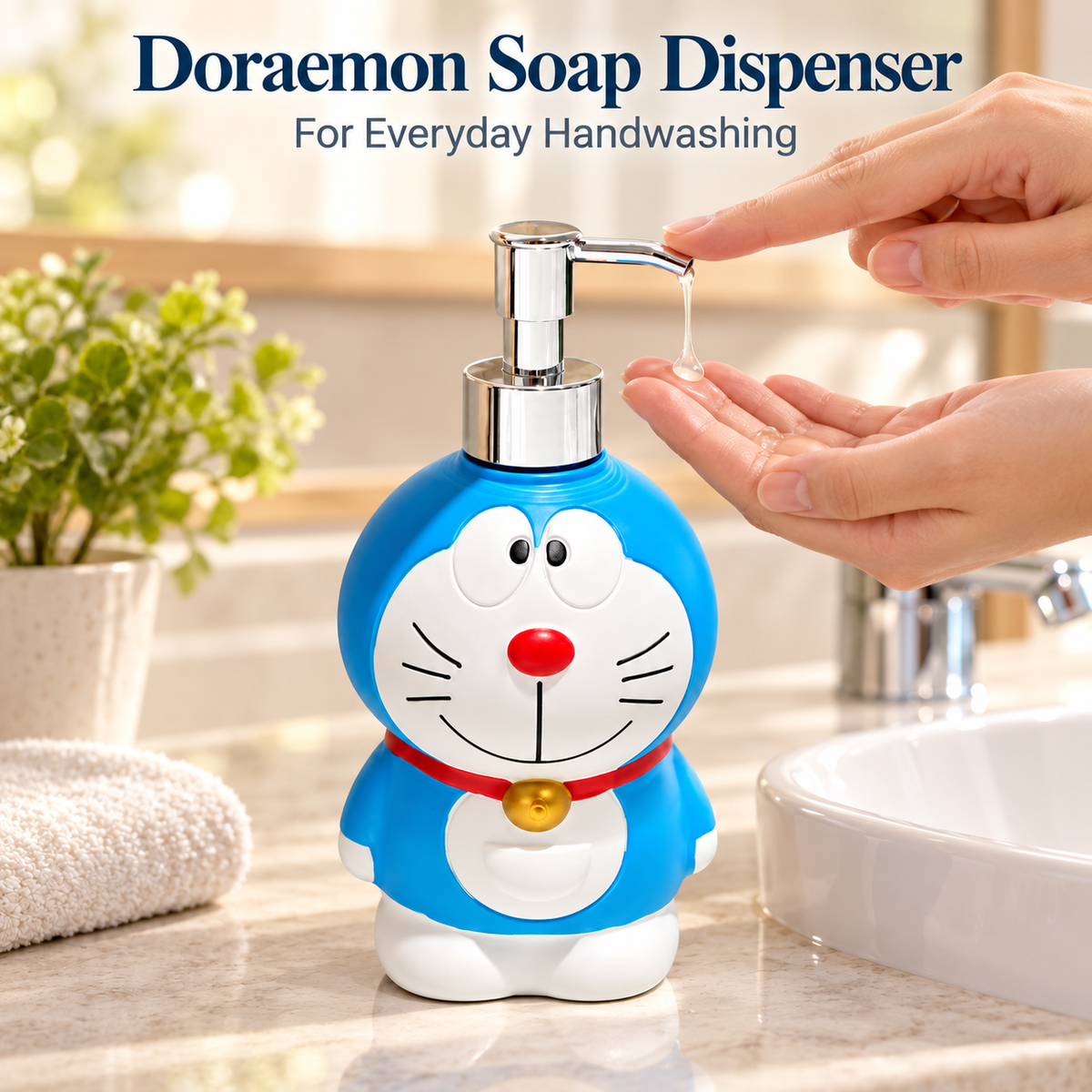 Mimo PVS Resin Soap Dispenser - Doraemon