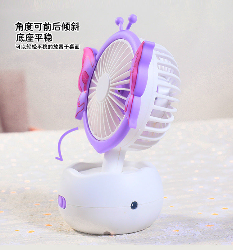 MINI BUTTERFLY KIDS USB FAN WITH WATER SUPPLY