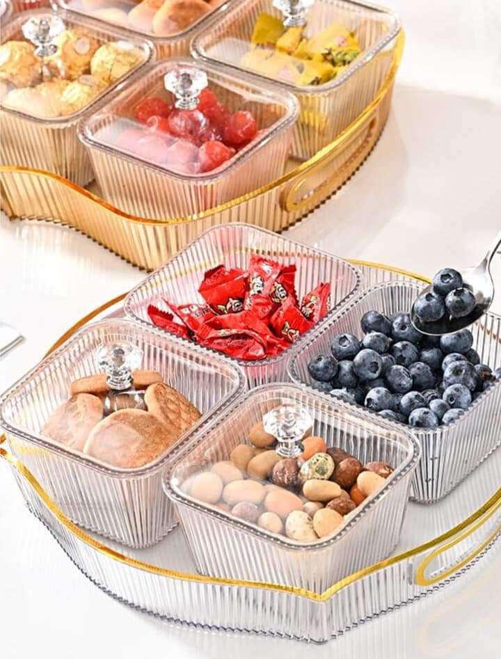 DRY FRUIT TRAY WITH SERVING PLATTER