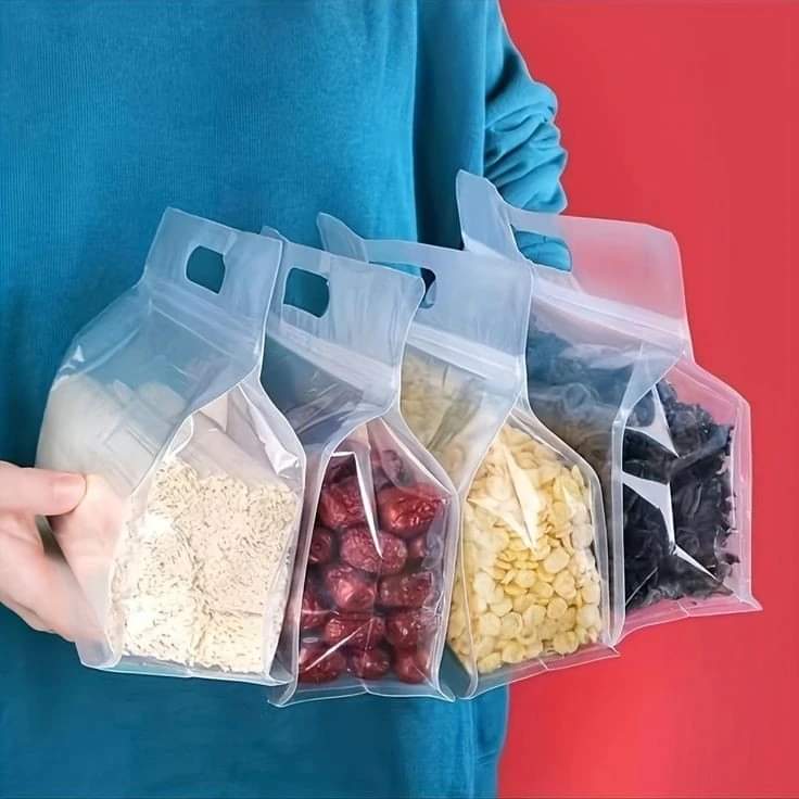4 PIECES SEALED AIRTIGHT PLASTIC BAGS