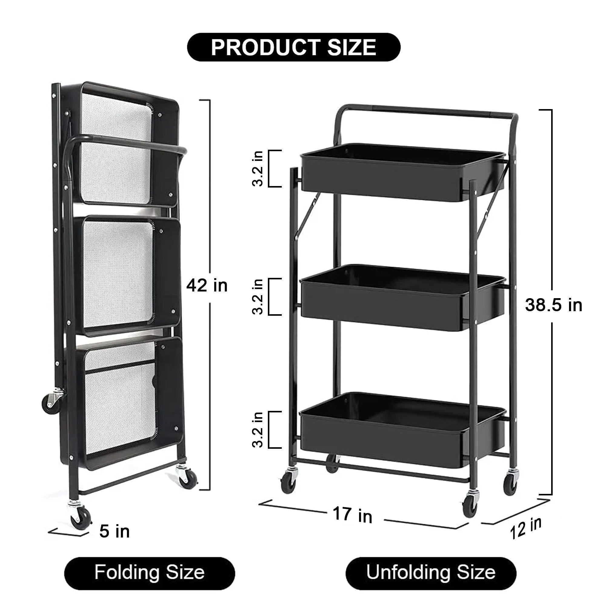 Foldable Metal Trolley By Matrix