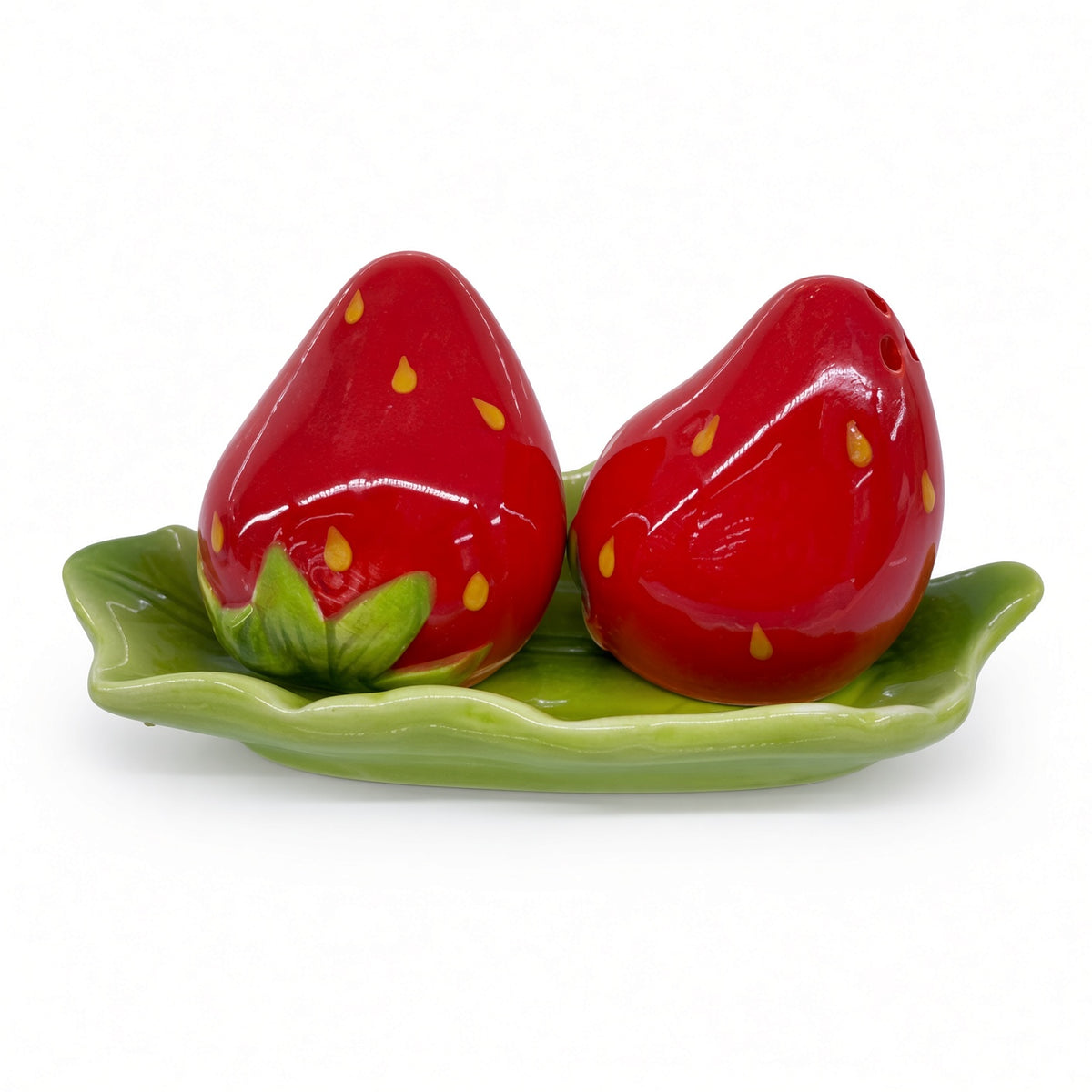 Kitchlux Ceramic Salt and Pepper Shakers - Strawberries
