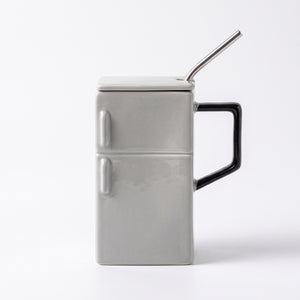 Retro Refrigerator Ceramic Mug 550ML - Gray
