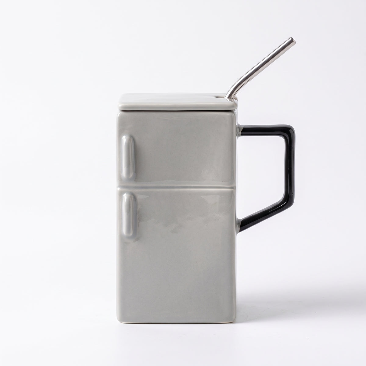 Retro Refrigerator Ceramic Mug 550ML - Gray