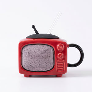 Retro Television Ceramic Mug 450ML - Red
