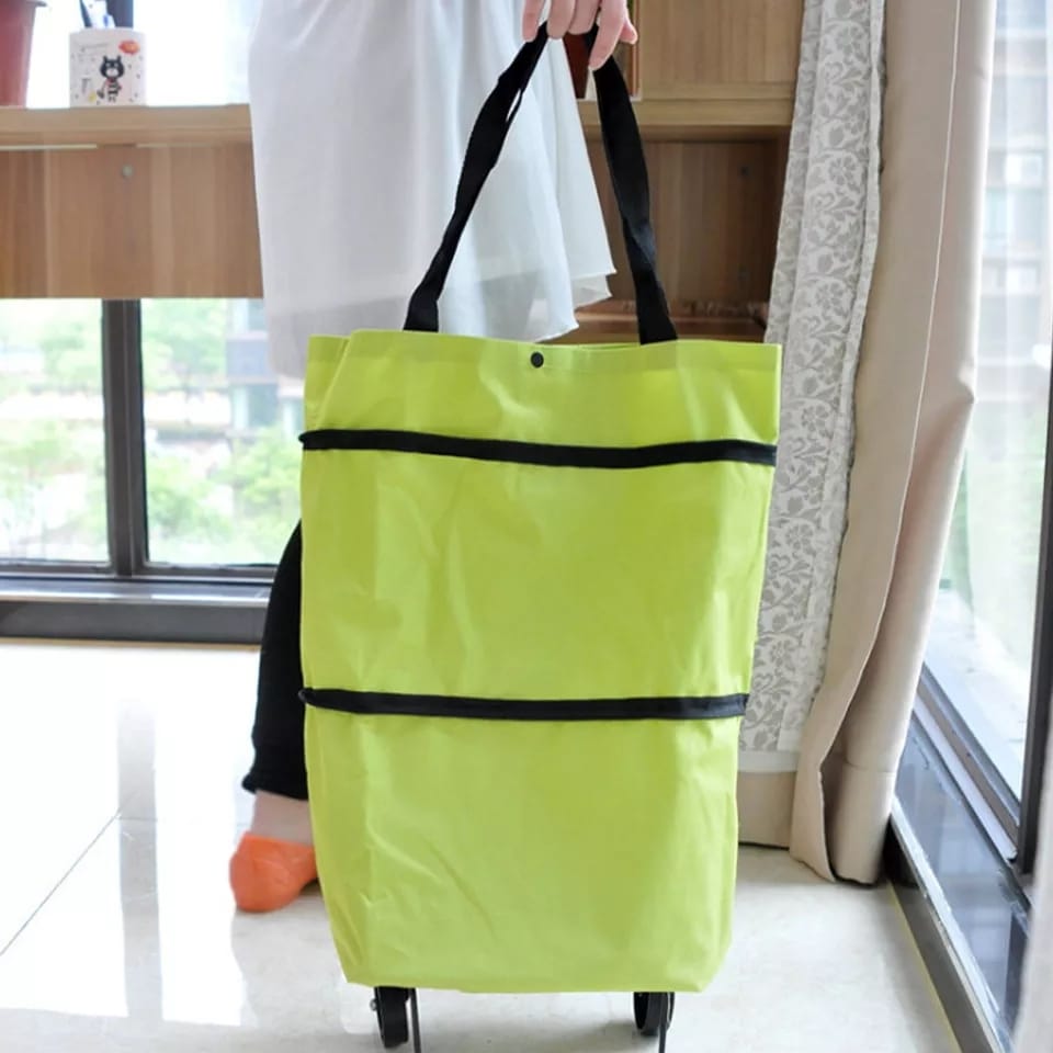 FOLDABLE TROLLY BAG WITH WHEELS