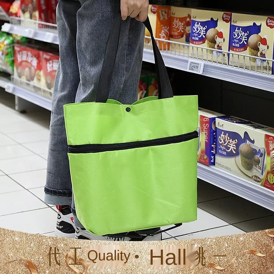 FOLDABLE TROLLY BAG WITH WHEELS