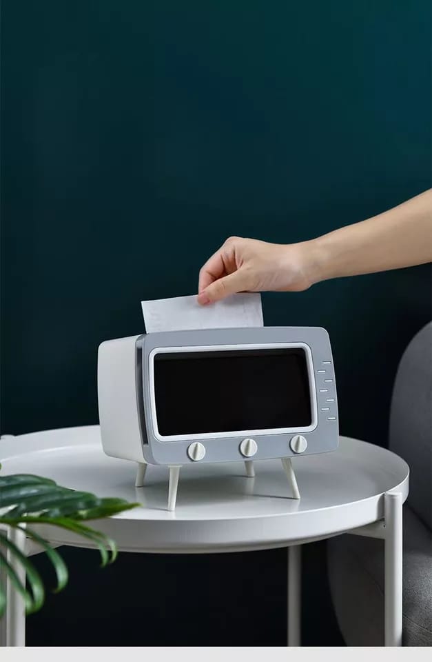 TELEVISION TISSUE BOX