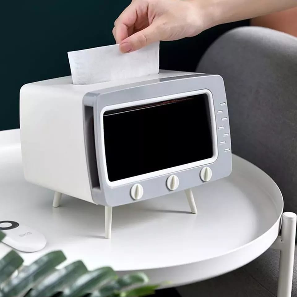 TELEVISION TISSUE BOX