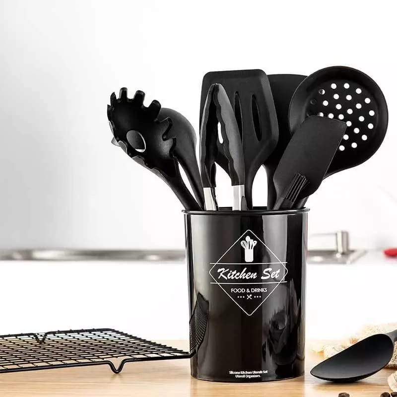 12 PIECES SILICONE UTENSIL SET