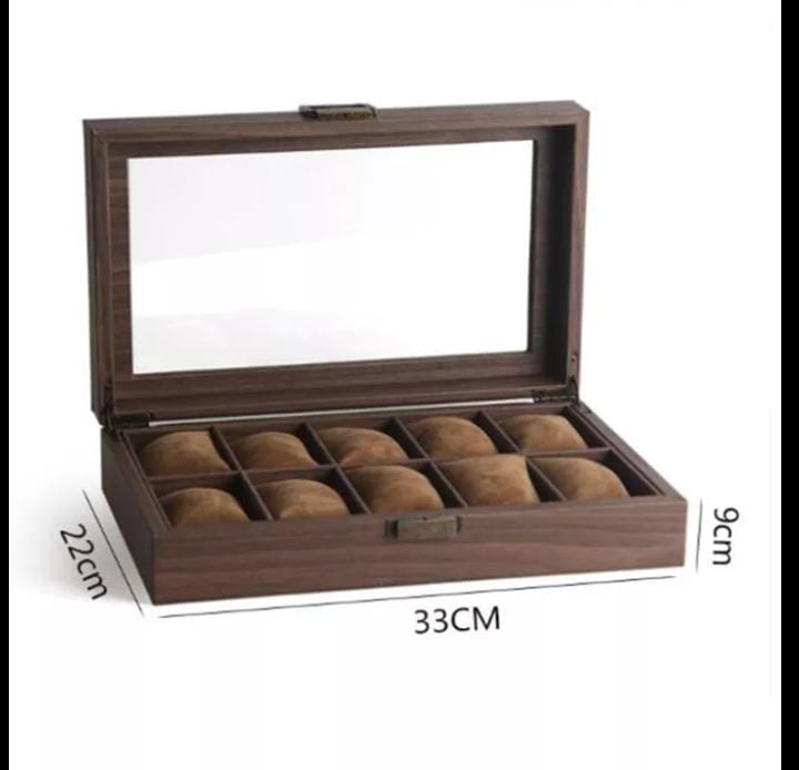 WOODEN WATCH STORAGE BOX