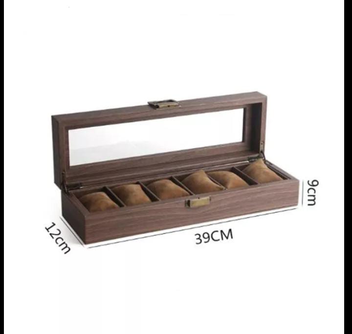 WOODEN WATCH STORAGE BOX