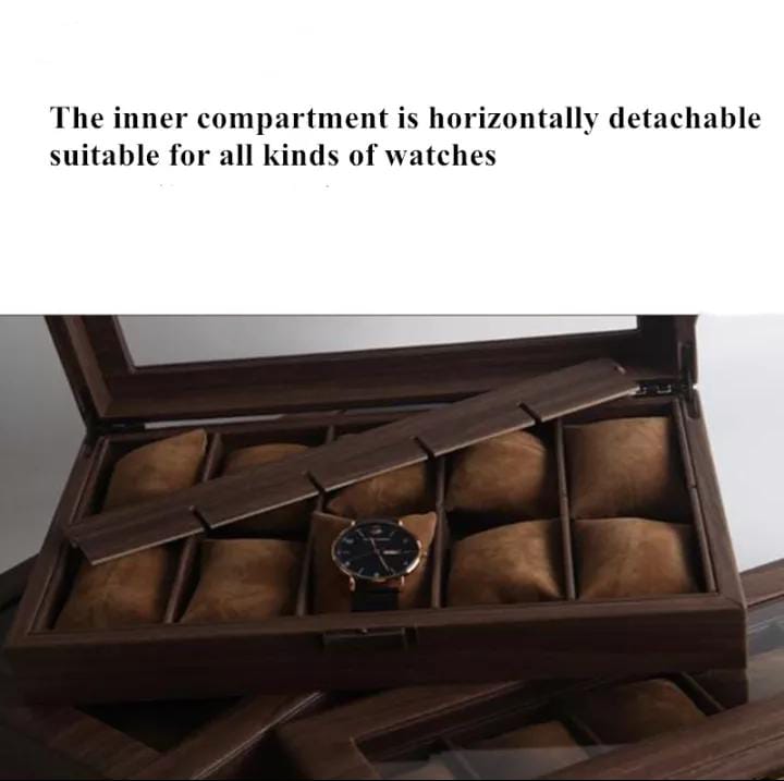 WOODEN WATCH STORAGE BOX