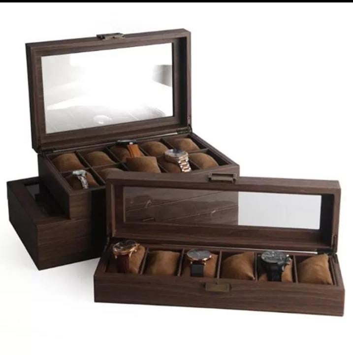 WOODEN WATCH STORAGE BOX