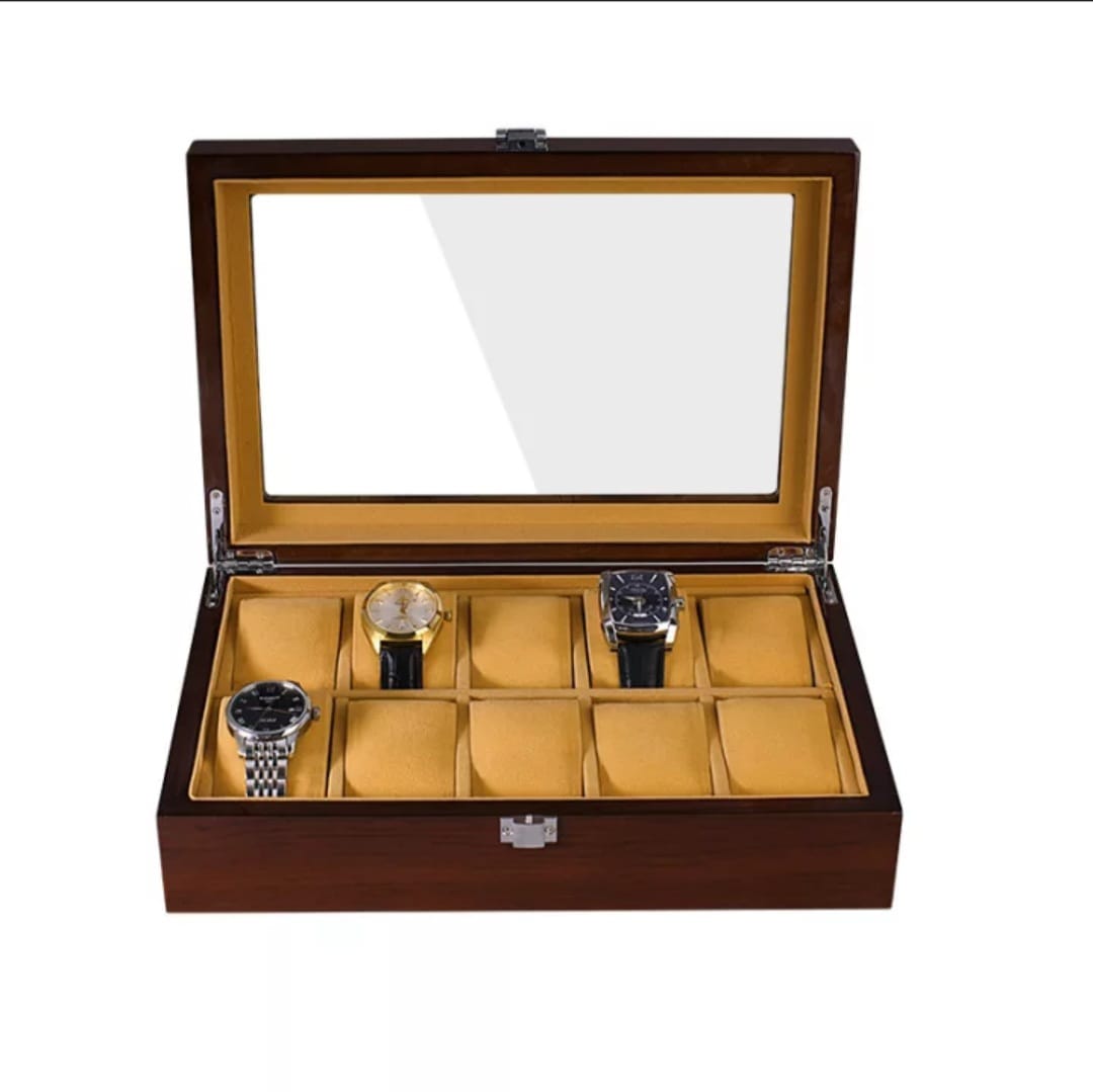 WOODEN WATCH STORAGE BOX