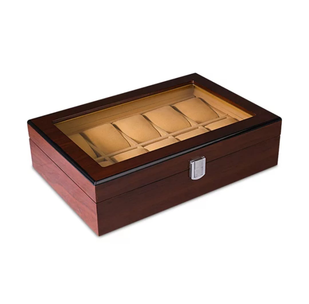 WOODEN WATCH STORAGE BOX