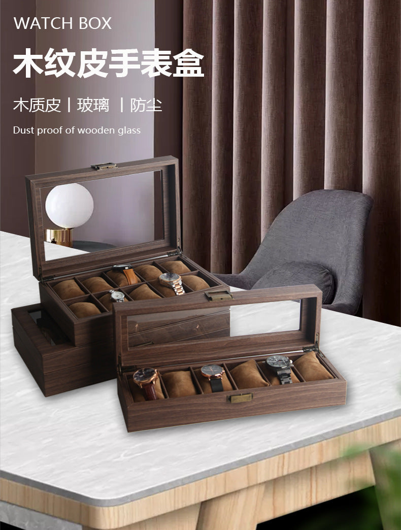 WOODEN WATCH STORAGE BOX