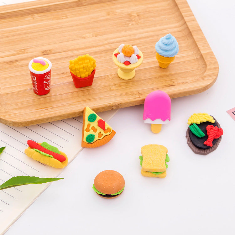 FAST FOOD ERASERS