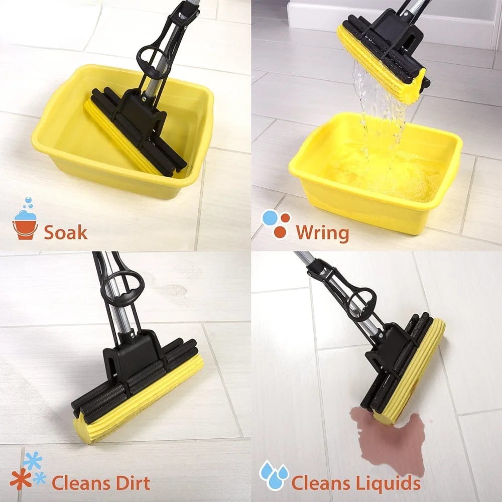 ROLLER SPONGE CLEANING MOP