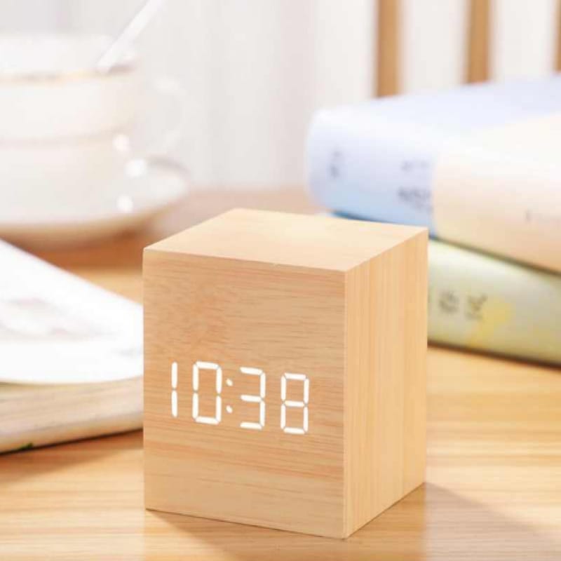 WOODEN ALARM CLOCK