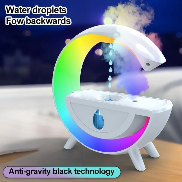 WATER DROPLET AIR HUMIDIFIER WITH LAMP