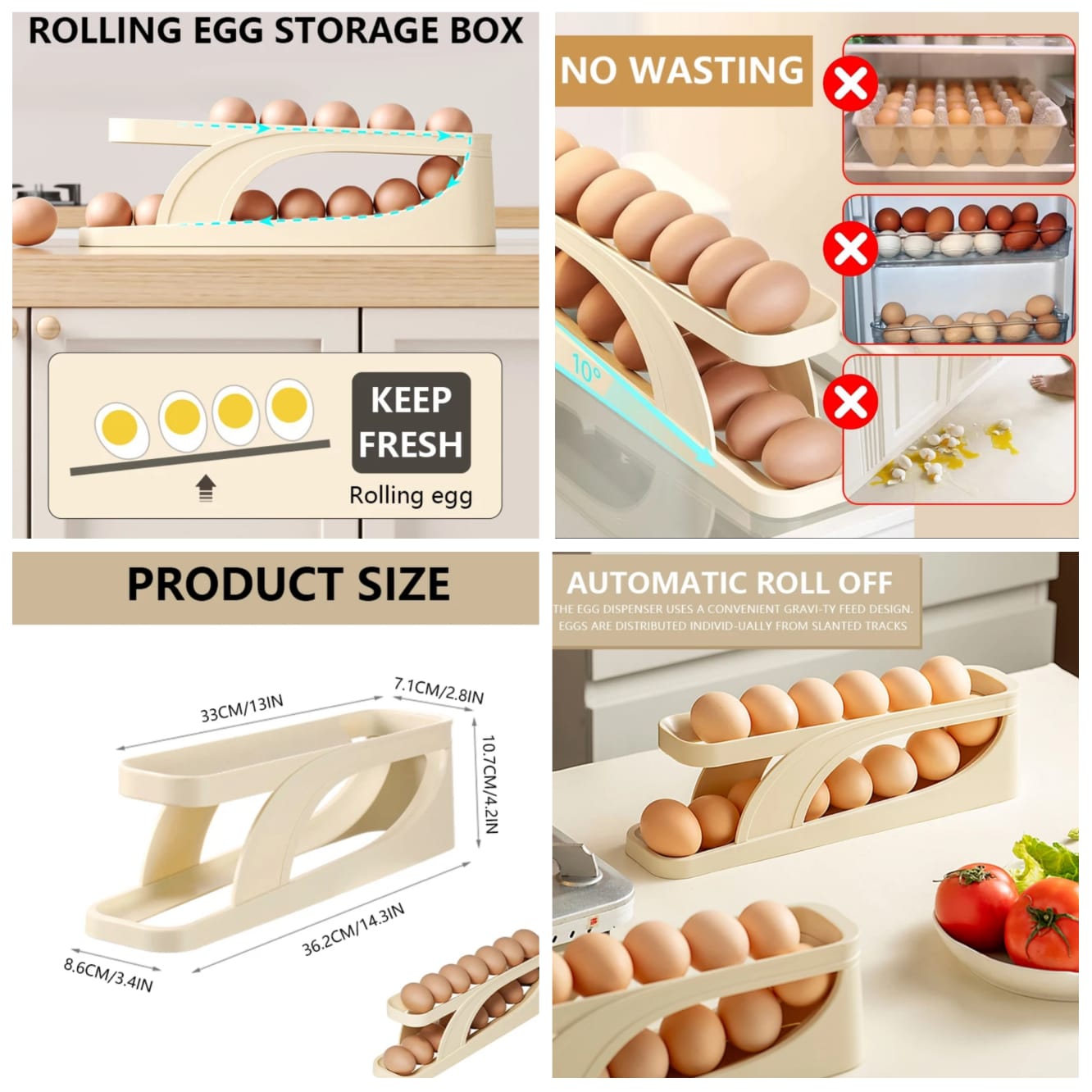 ROLL DOWN EGG DISPENSER