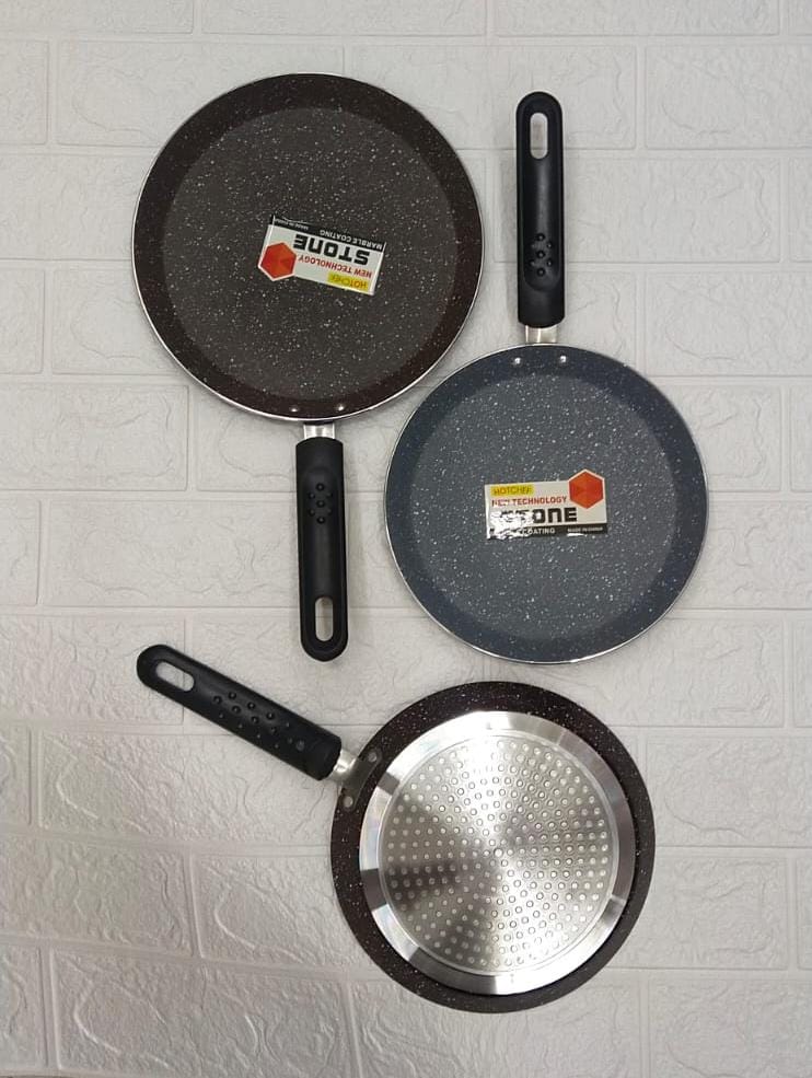 NON STICK MARBLE COATING CREPE PAN