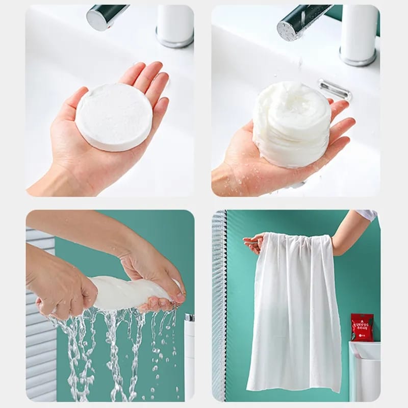 DISPOSABLE COMPRESSED COTTON TOWEL