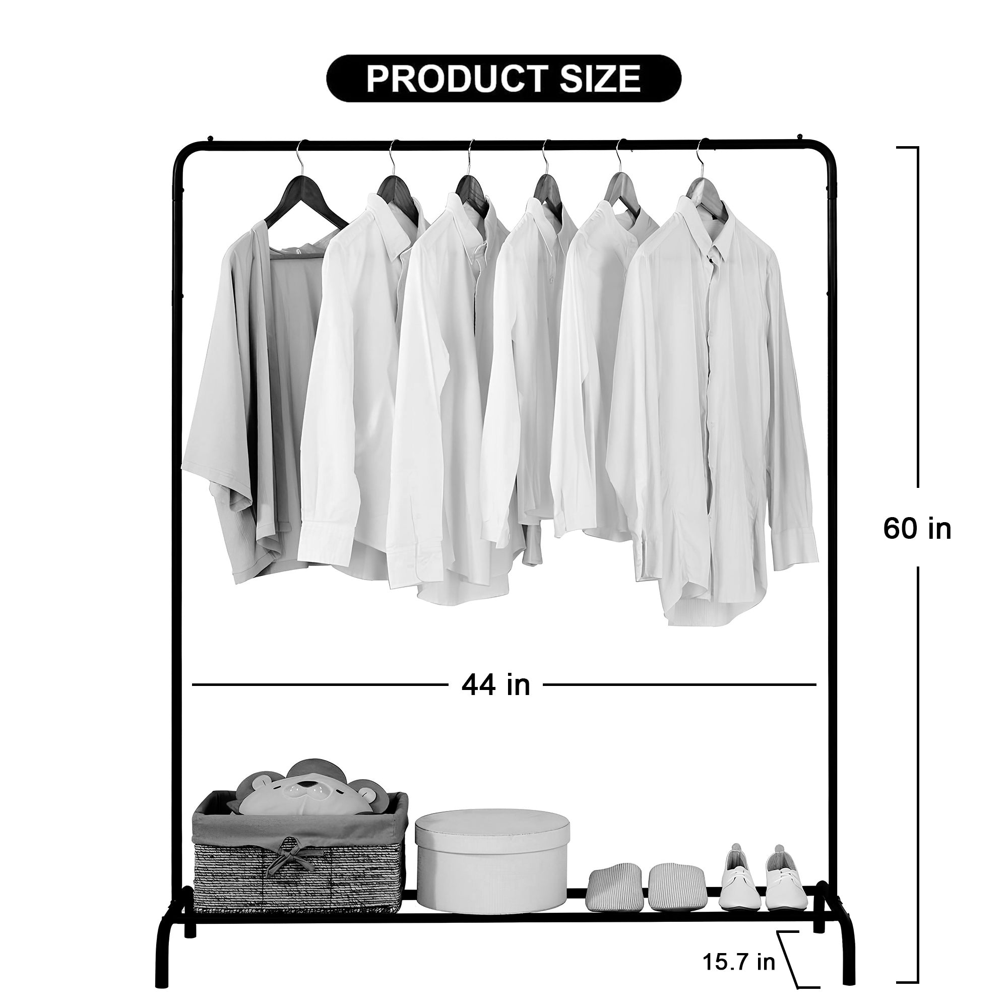 SINGLE POLE METAL CLOTH STAND