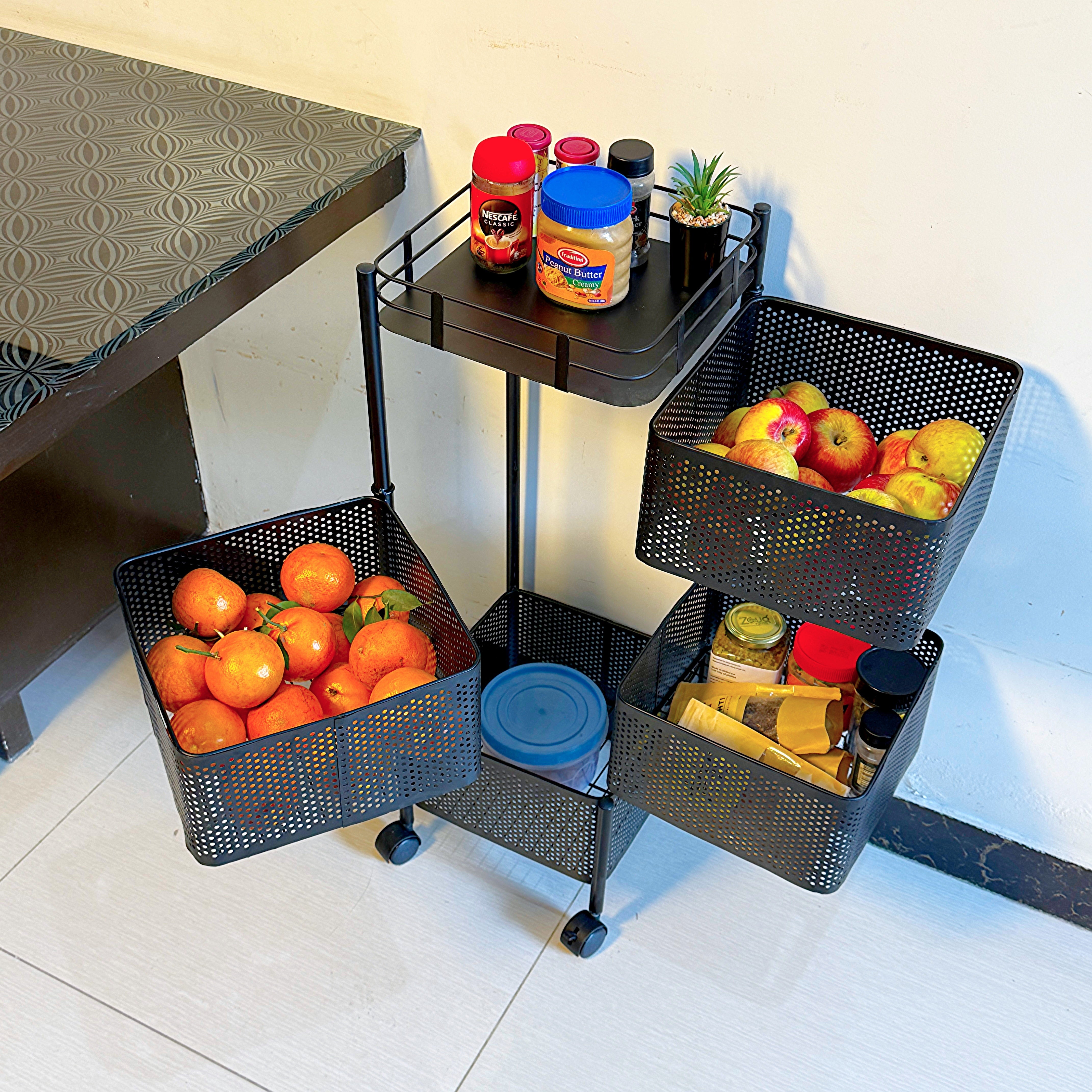 PREMIUM SQUARE METAL TROLLEY