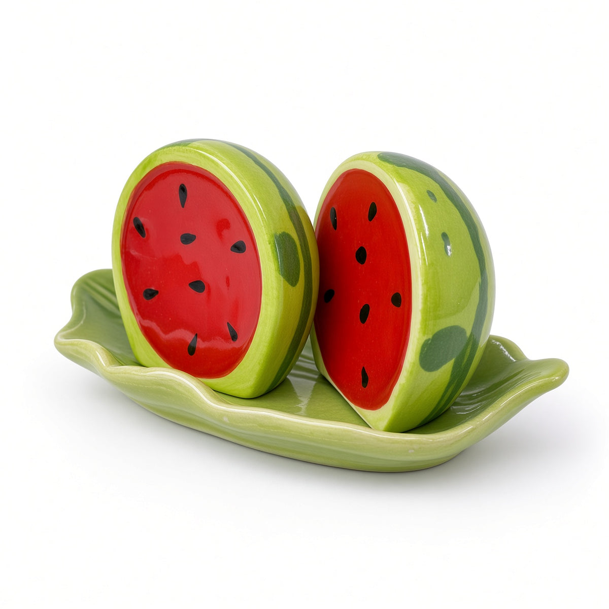 Kitchlux Ceramic Salt and Pepper Shakers - Watermelon