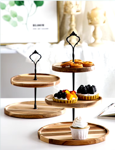 PREMIUM WOODEN TIERED CUPCAKE STAND