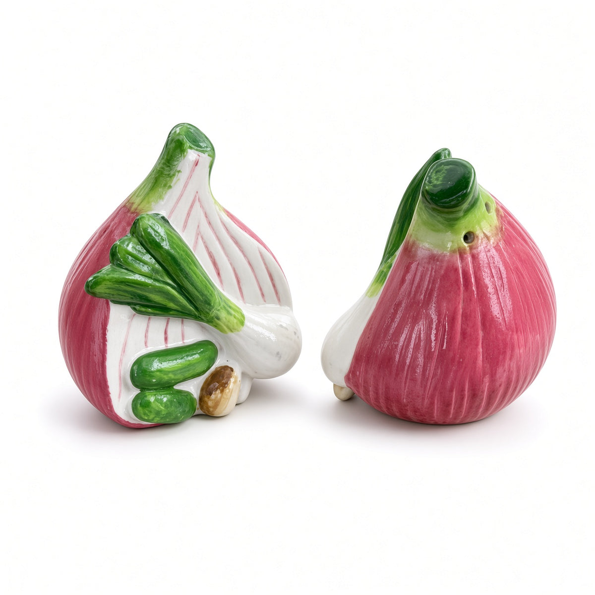 Kitchlux Ceramic Salt and Pepper Shakers - Radish
