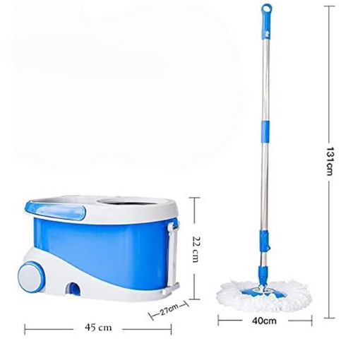 PRIMO HEAVY DUTY BUCKET SPIN MOP WITH WHEELS