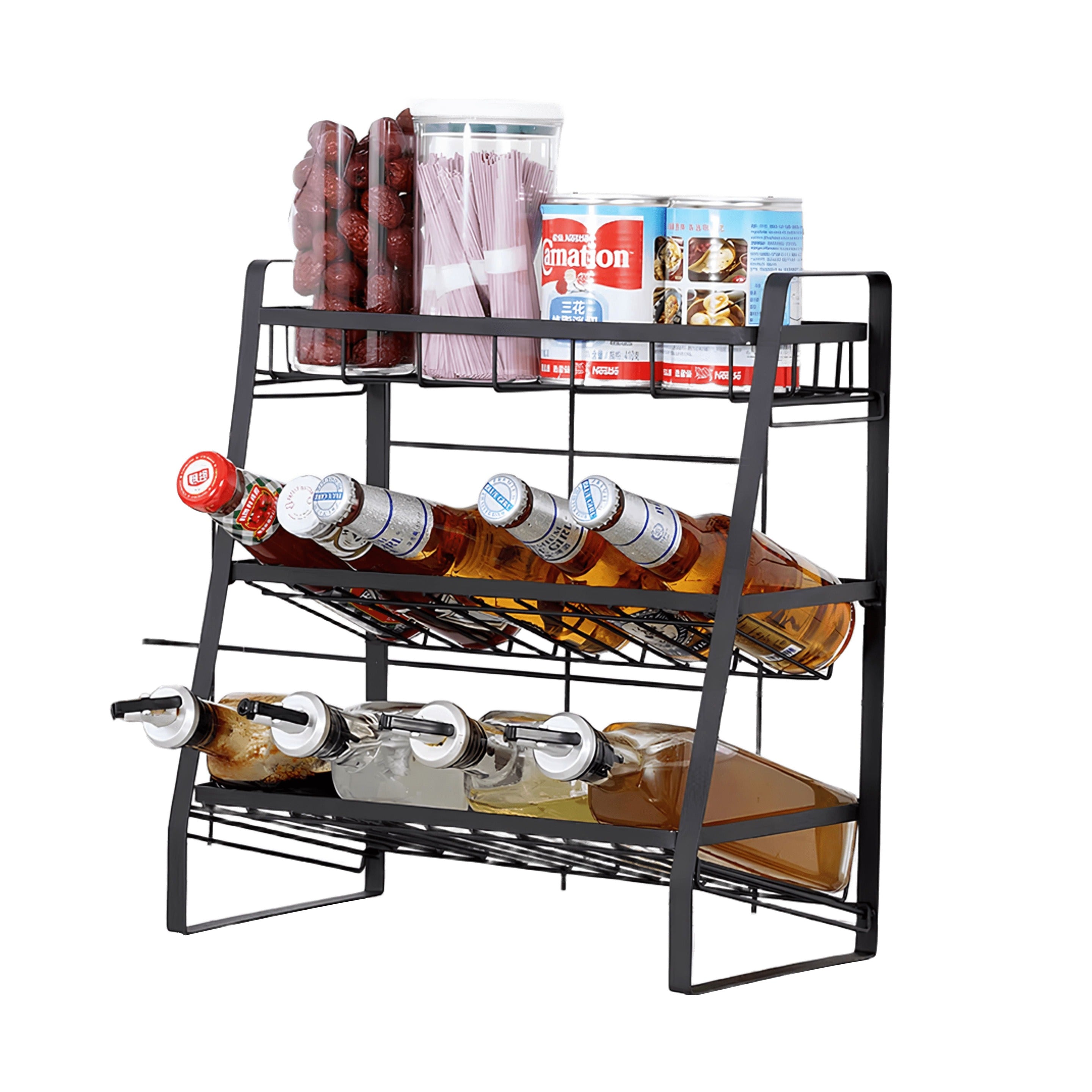 3-Tier Kitchen Storage Rack Slope