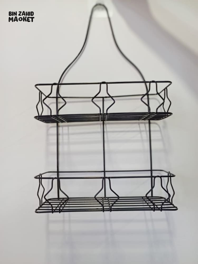 DOUBLE-LAYER DURABLE BATHROOM RACK