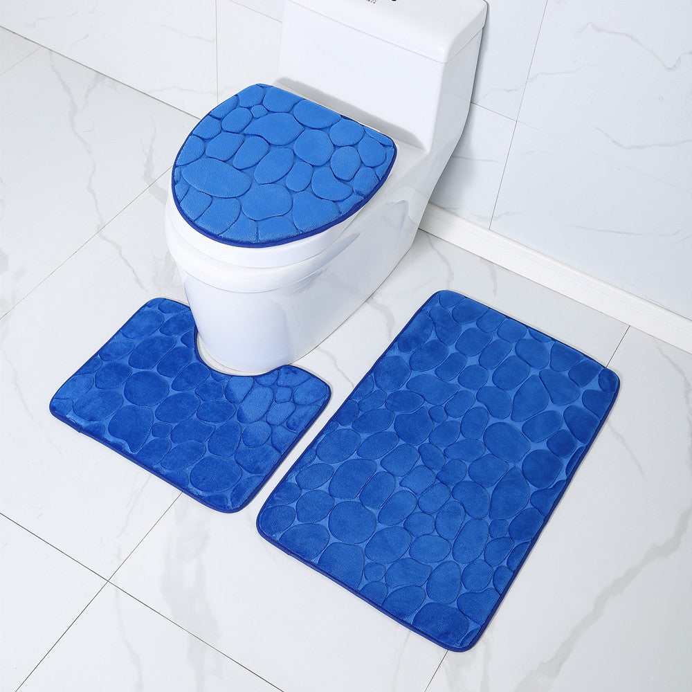 ABSORPTIVE 3 PIECES TOILET MATS SET