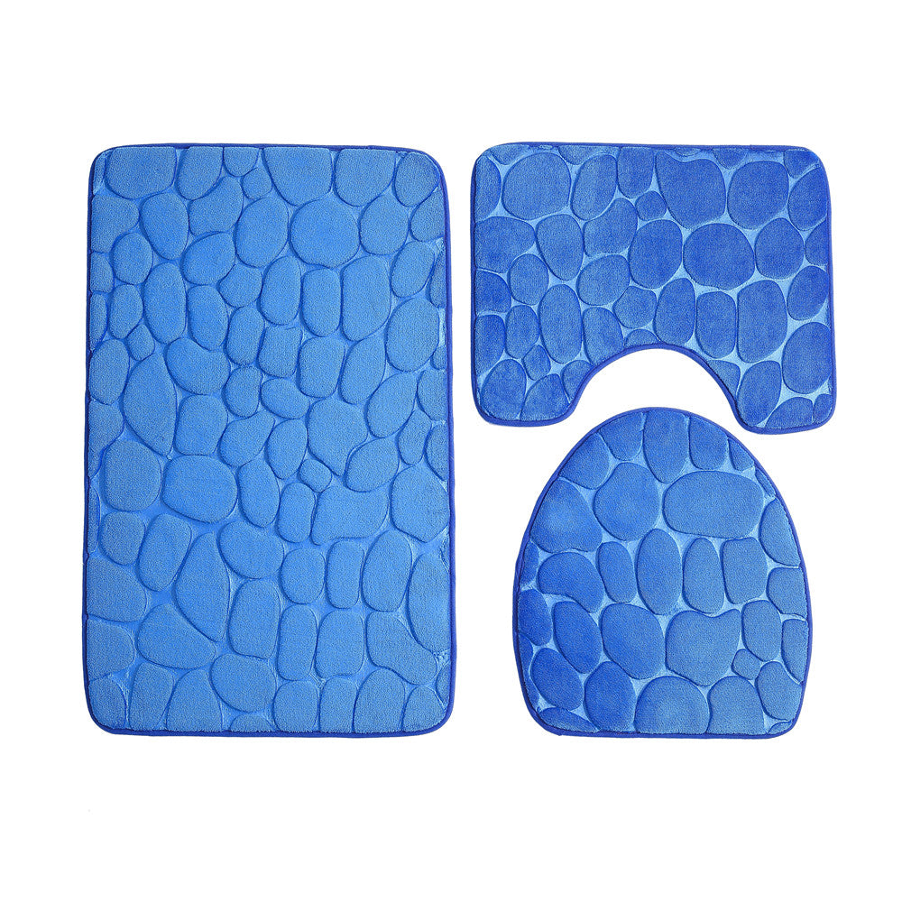 ABSORPTIVE 3 PIECES TOILET MATS SET